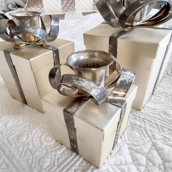 Godinger Holiday Godinger Candle Holders Gift Box Set 3 Piece
